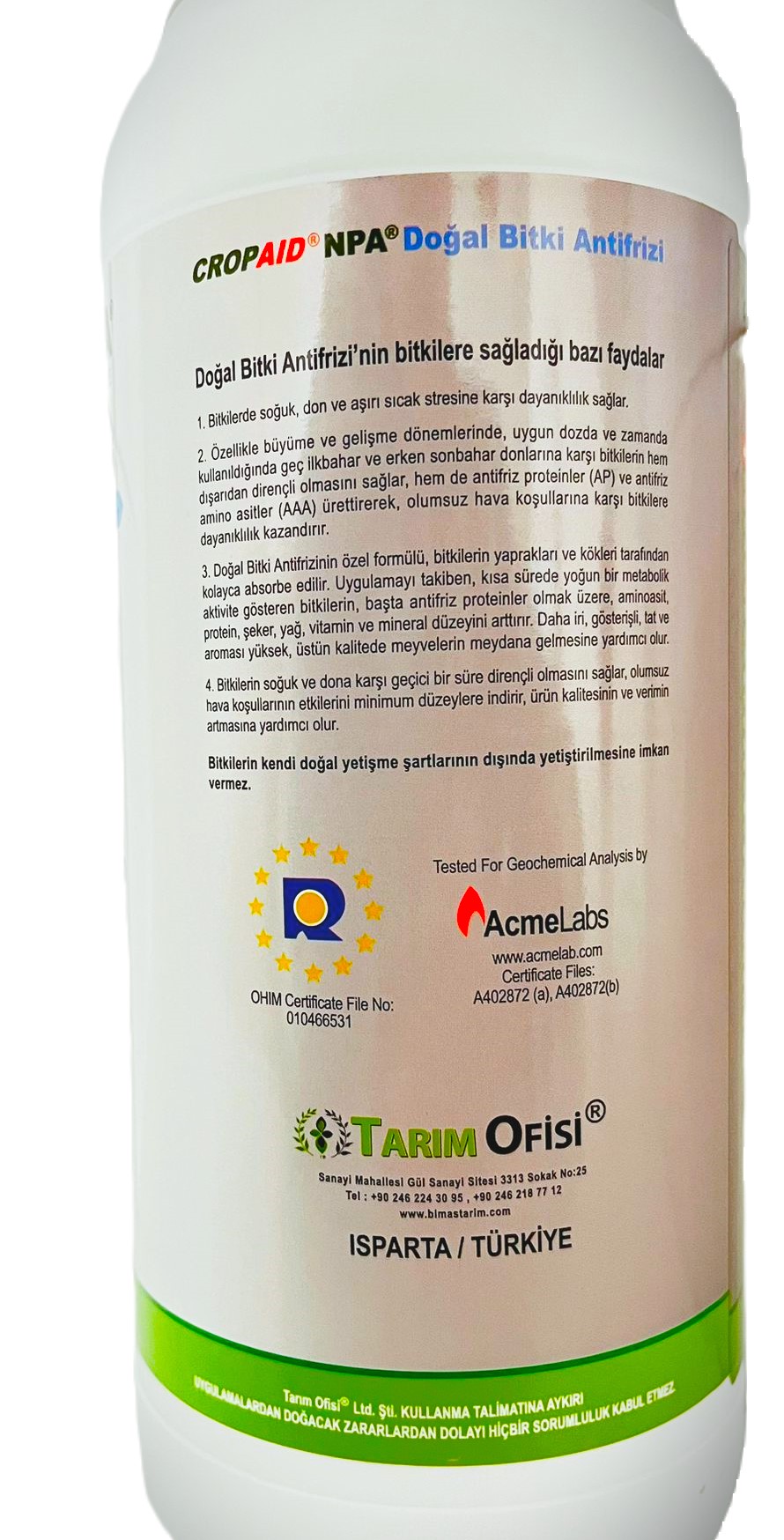 Soğuklara Karşı Cropaid Doğal Bitki Antifirizi 1 Lt - Görsel 4